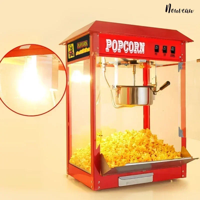 Commercial booth new ball popcorn machine fully automatic electric popcorn machine mobile popcorn machine cinema