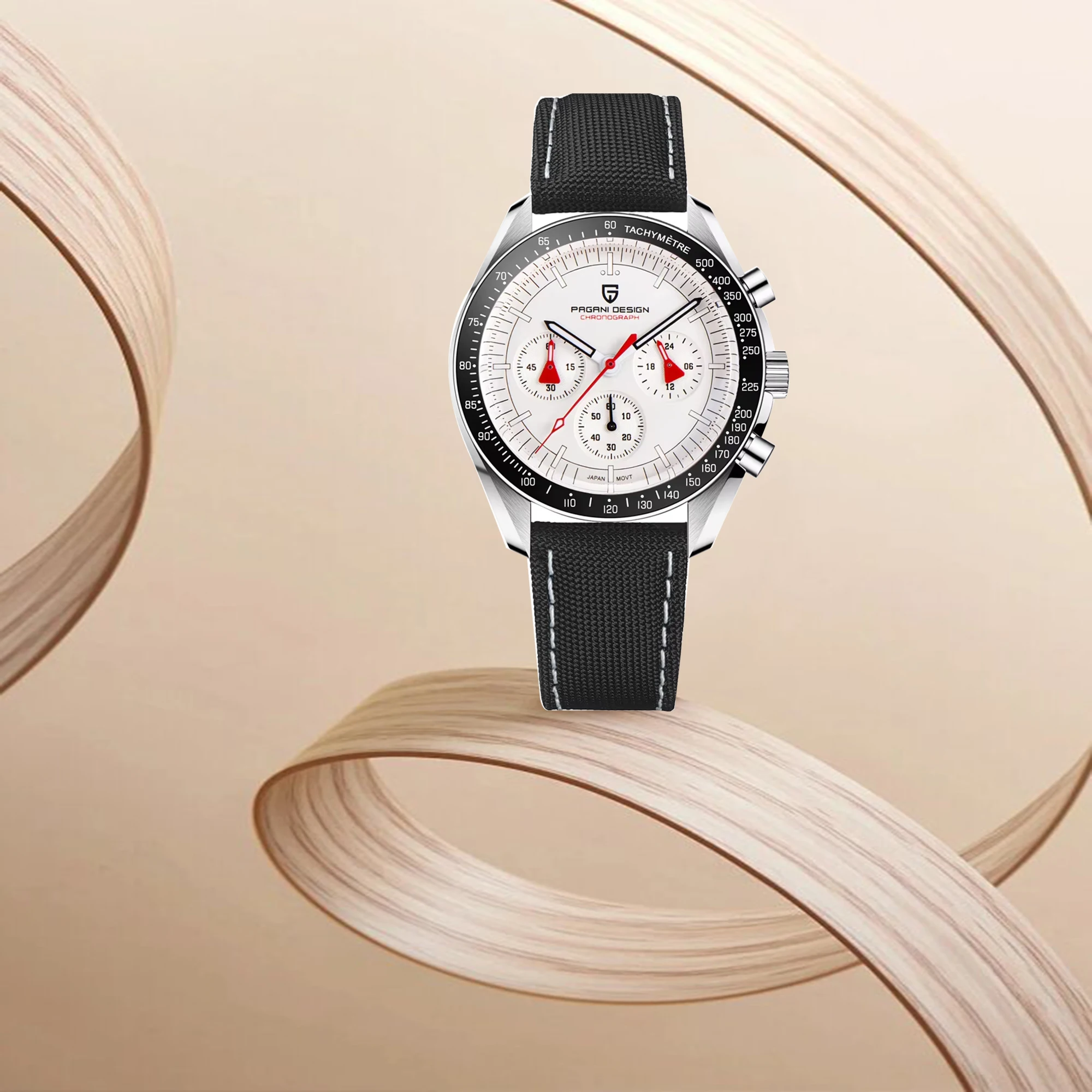 

PAGANI DESIGN 2026 Men Quartz Watch Stainless Steel Fashion Cool Sports Style Single Product Leather Strap Luminous Chronograph