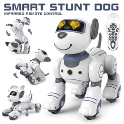 Intelligent Programming RC Robot Stunt Dog Electronic Walking Dancing Puppy Touch Sensing Remote Control Pet Dog Kids Boys Toys