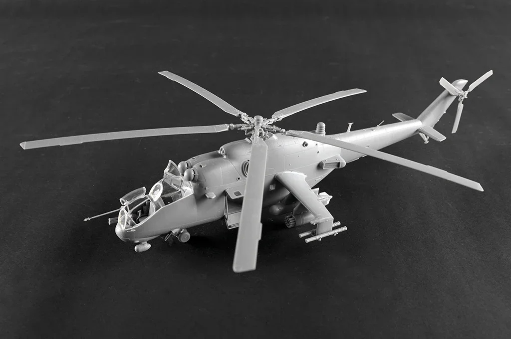 Trumpeter plastikowy zmontowany zestaw modeli samolotów 05829 mi-24P helikopter pistoletowy „Hind F” 1/48