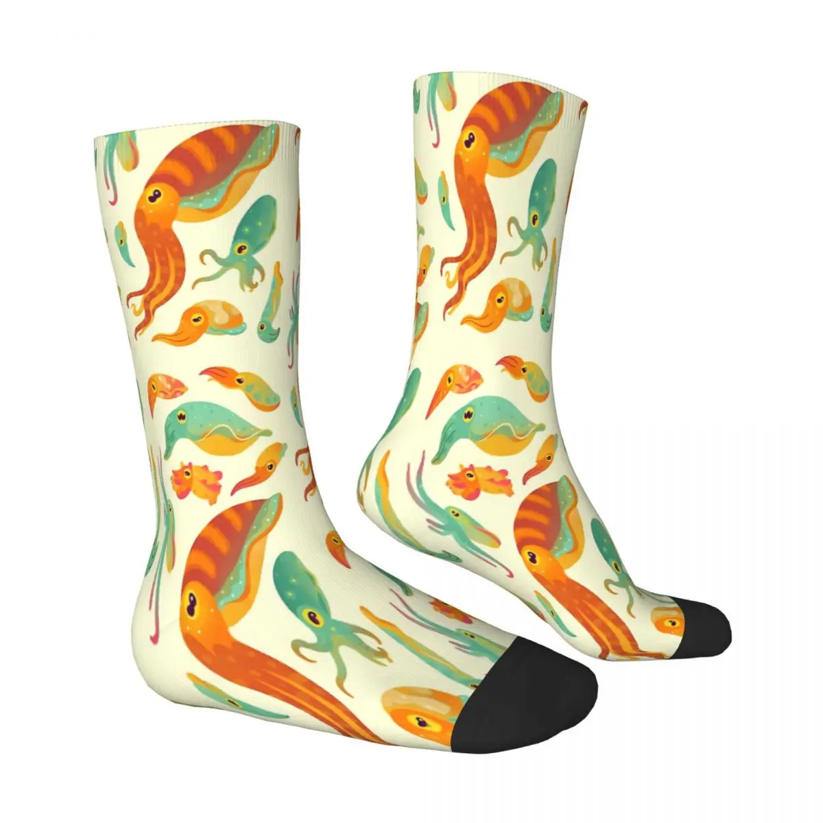 Cuttlefish Marine Life Socks Male Mens Women Summer Stockings Printed