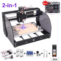 CNC 3018 Pro Max Laser Engraver DIY Engraving Machine GRBL 3-Axis PCB Milling Laser Wood Router Upgraded 3018Pro Mini  Engraver