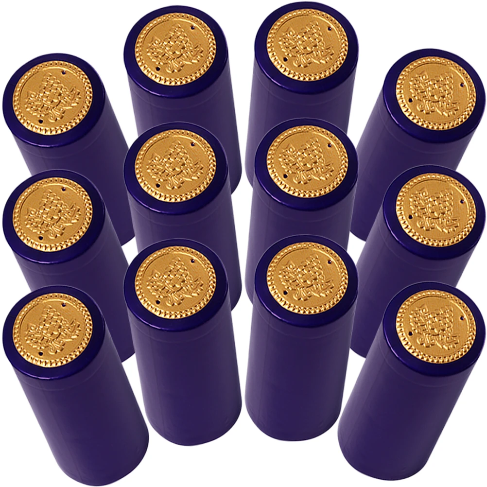 

300Pcs Wine Bottle Caps PVC Shrink Film Red Wine Covers Champagne Stopper Disposable Liquor Bottle Supplies
