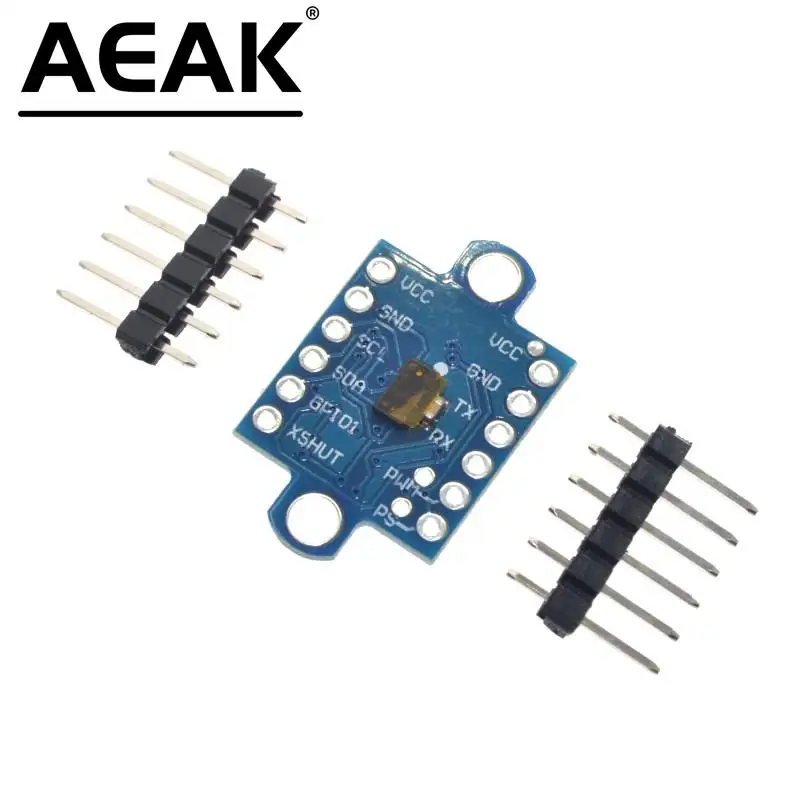 AEAK-sensor de rango de tiempo de vuelo, láser ToF, GY-53 VL53L0X, módulo Serial, salida PWM