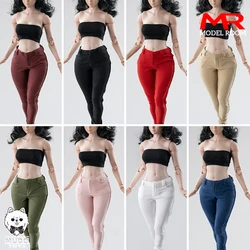 In Stock CTC-008 1/6 Female Elastic Trousers Pencil Pants Clothes Model Fit 12'' AT202 AT203 Soldier Action Figure Body Dolls