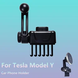 Per Tesla Model Y supporto per telefono da auto Base per pannello supporto di ricarica Wireless magnetico supporto MagSafe regolabile per iPhone Samsung