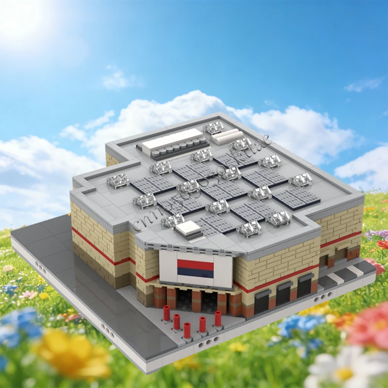 766 Pezzi Modulo Mini Casa e Strada, Costruzione Modulare Personalizzabile MOC, Giocattolo DIY per Ragazzi, Regalo di Natale