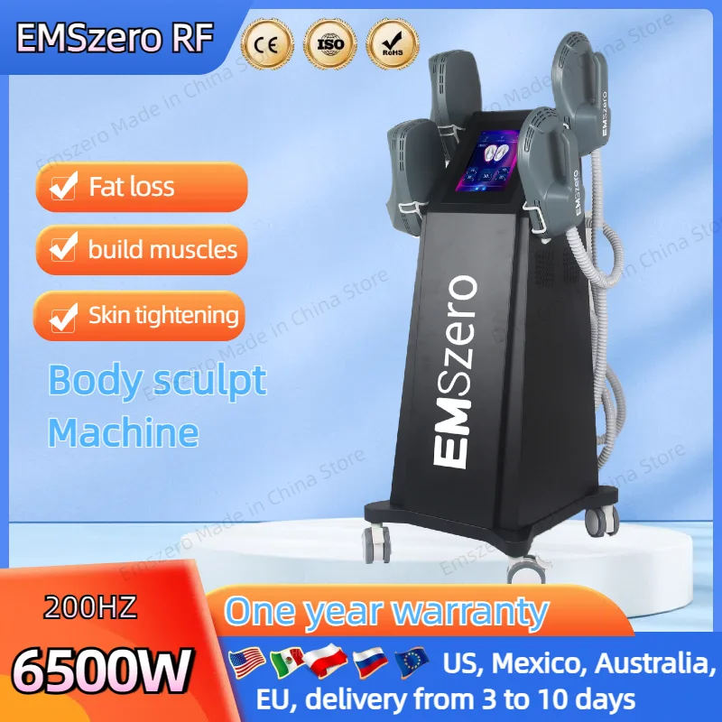 

EMSzero Neo Body Sculpting Machine Shaping 6500W 200hz EMS Radio Frequency RF Muscle Stimulator Device