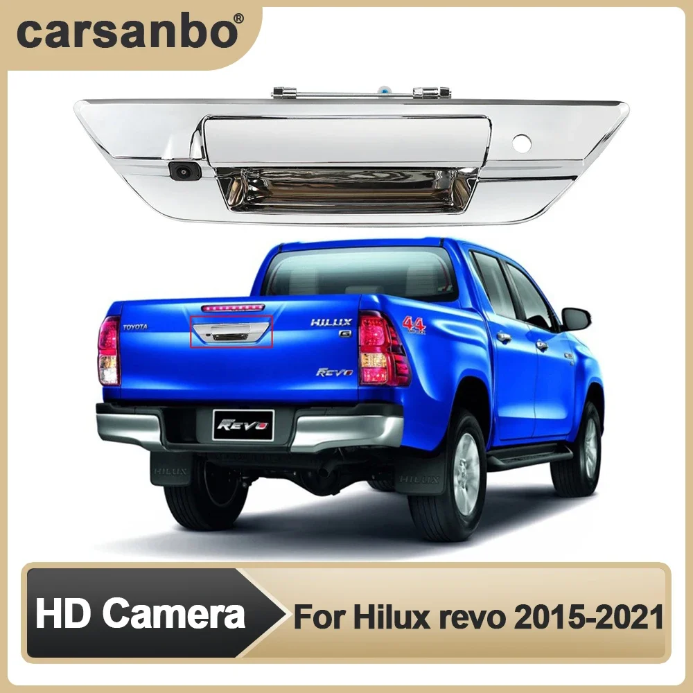Carsanbo Pickup OEM Rearview Camera HD Night Vision Camera with PAL/NTSC Reference Line Switch For Toyota Hilux Revo 2015-2021
