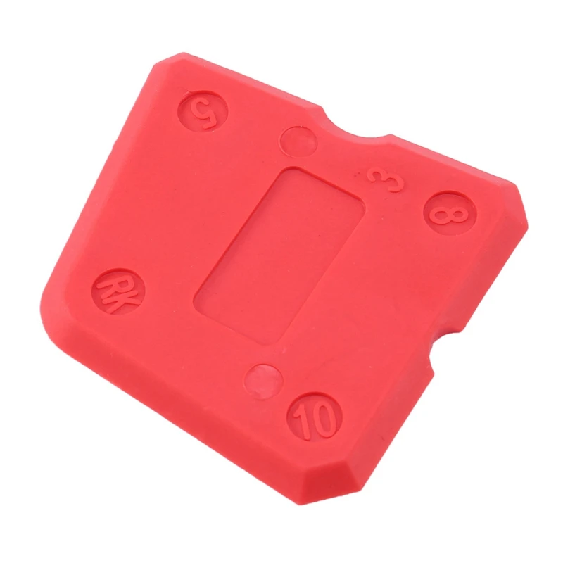 Silicone Caulking Tool Kit para vedação de piso, ferramentas de acabamento, alisamento, cozinha, banheiro, vermelho, novo, 9 pcs