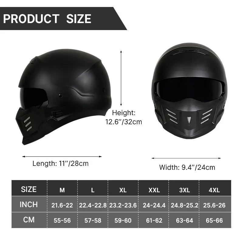 Scorpion-casco combinado multiusos para motocicleta, protector de cabeza de estilo Retro Vintage, nuevo diseño, para locomotora, 2024