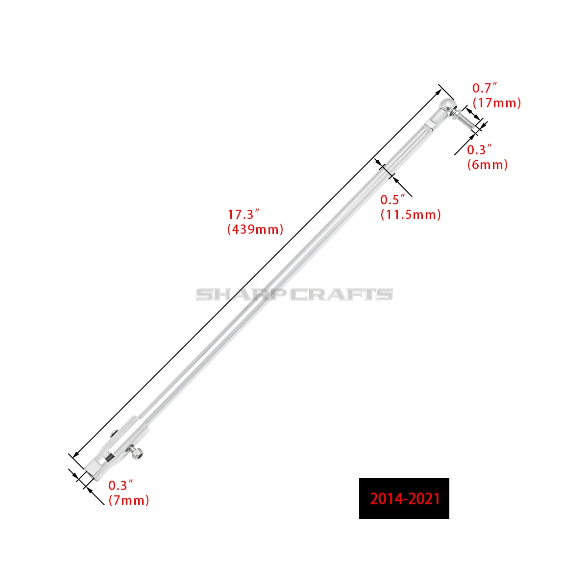 Motorcycle Accessories Brake Rod Linkage For Harley Sportster XL 883 1200 XL883 XL48 2004-2021 Aluminium Alloy Connecting Rods