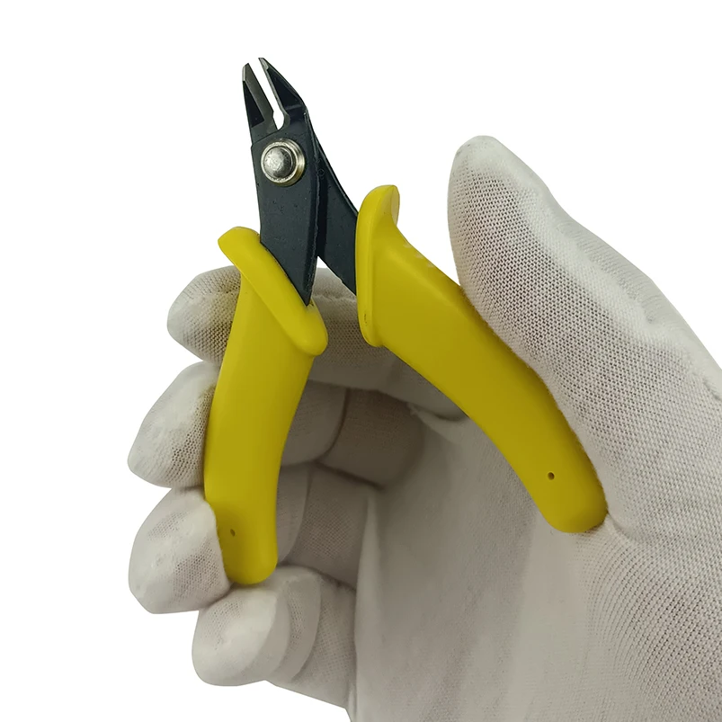 3.5-inch mini diagonal pliers electronic pliers pointed nose pliers insulated rubber handle DIY tool image 3