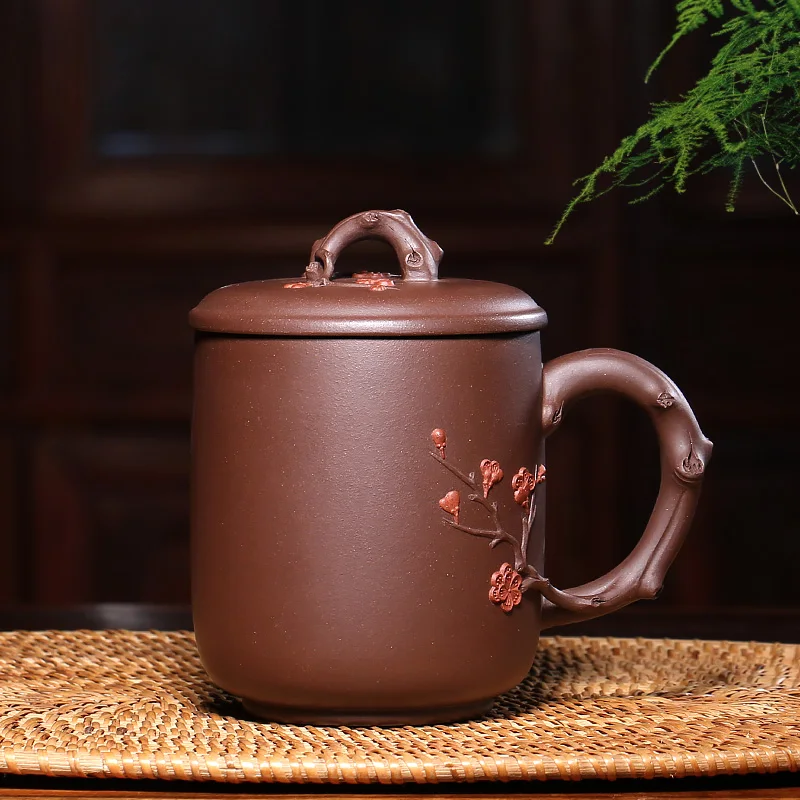 

Zanghutianxia Yixing Zisha Cup Large Tea Cup Home Collection Old Yixing Clay Large Capacity Cup with Cover Xi Mei Cup