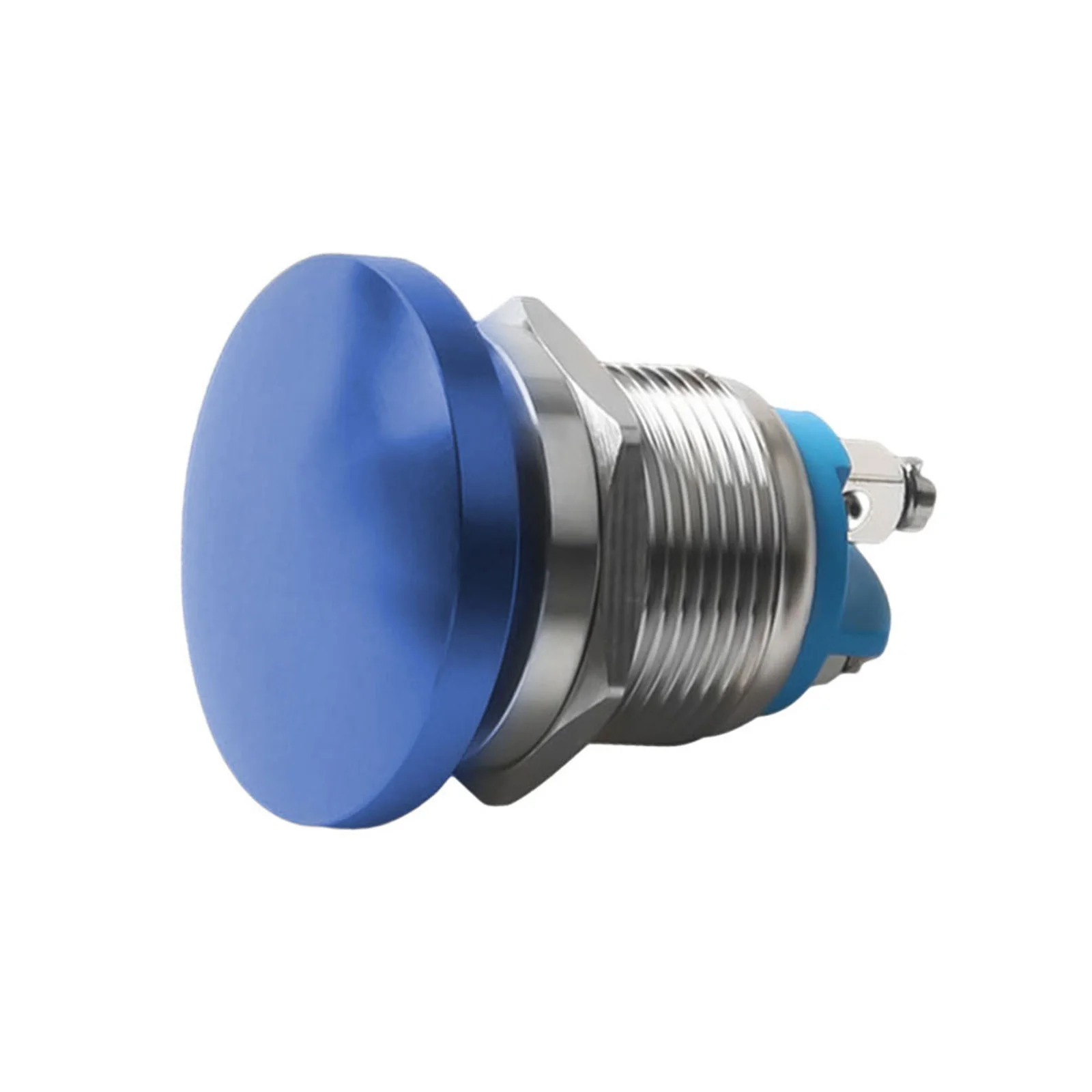Push Button Switch Stainless Steel Metal Push Button Switch Momentary Mushroom Button Switch Screw Feet Self-Reset
