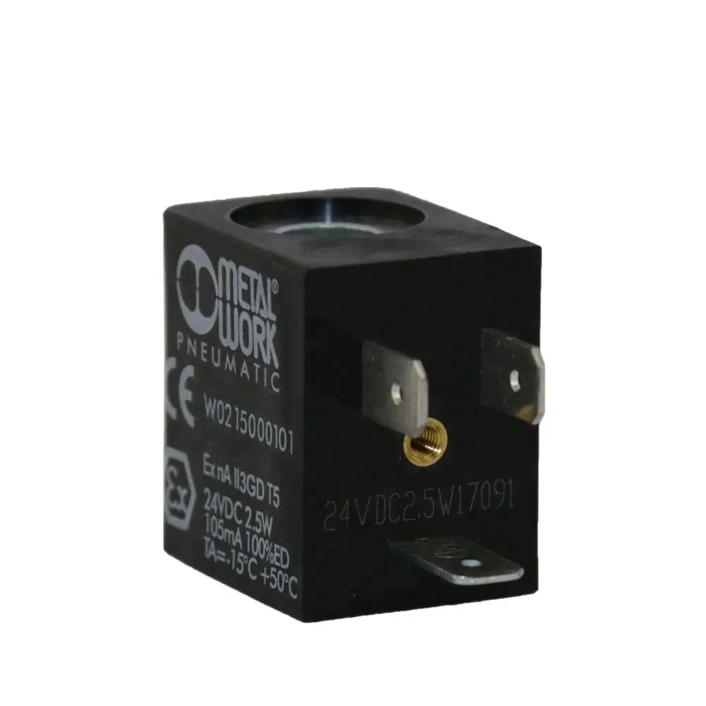 Excavator parts  solenoid valve W0215000101 Solenoid Valve Coil 24VDC(2W) for MetalWork
