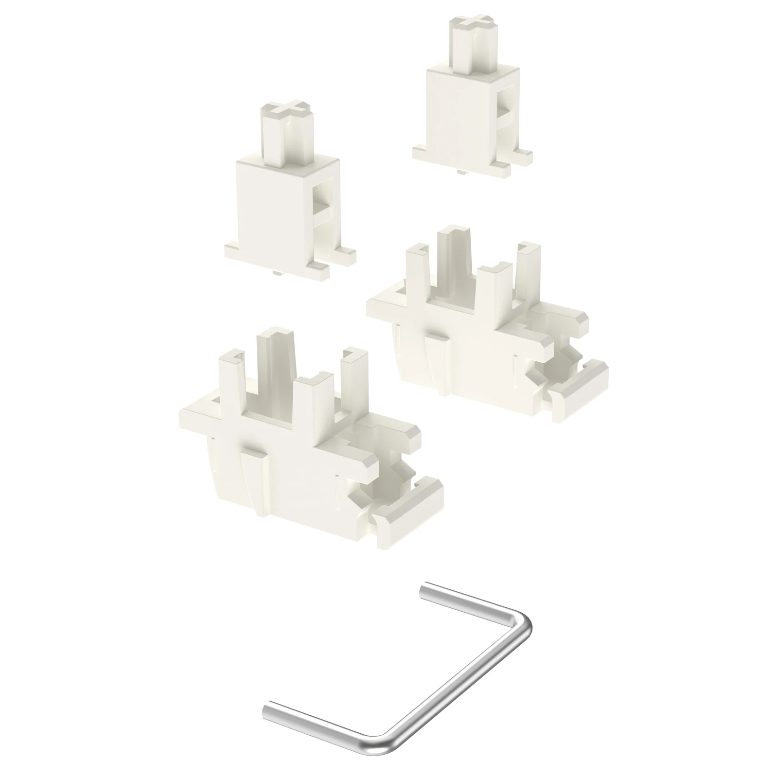 DUROCK Plate Mount Stabilisatoren V3 für HE Magnetische Tastaturen mit nichtmagnetischen Drähten 2U 6,25U 7U vorgeschnittene Snap-in-Stabilisatoren – Detail 12