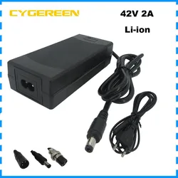 36V Lithium Charger 42V 2A For 10S 36 V 10AH 12AH 15AH Li-ion 18650 Battery Pack Charger 36V2A DC XLRM GX16