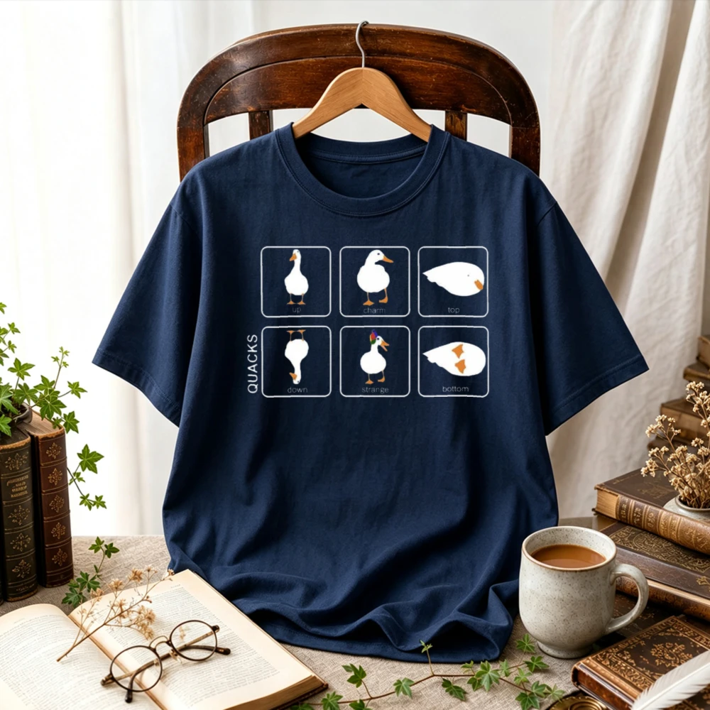 Silly Goose Various Poses Meme Graphic T Shirt Funny Duck Goose Pixel Art Print Unisex Casual Cotton Aesthetic Streetwear Tees