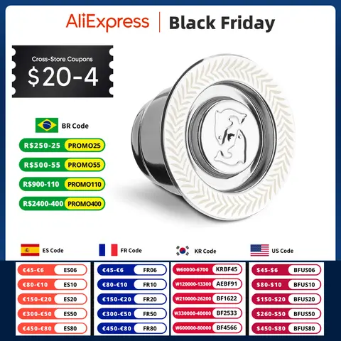 ICafilas Reusable Stainless Steel Nespresso Capsules i Cafilas