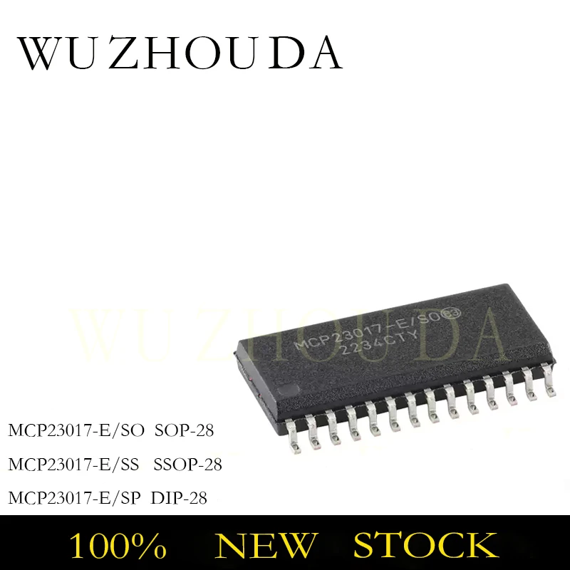 5PCS MCP23017-E/SO MCP23017-E/SS MCP23017-E/SP MCP23017 SOP SSOP DIP I/O extender SPI I2C IC CHIP NEW STOCK