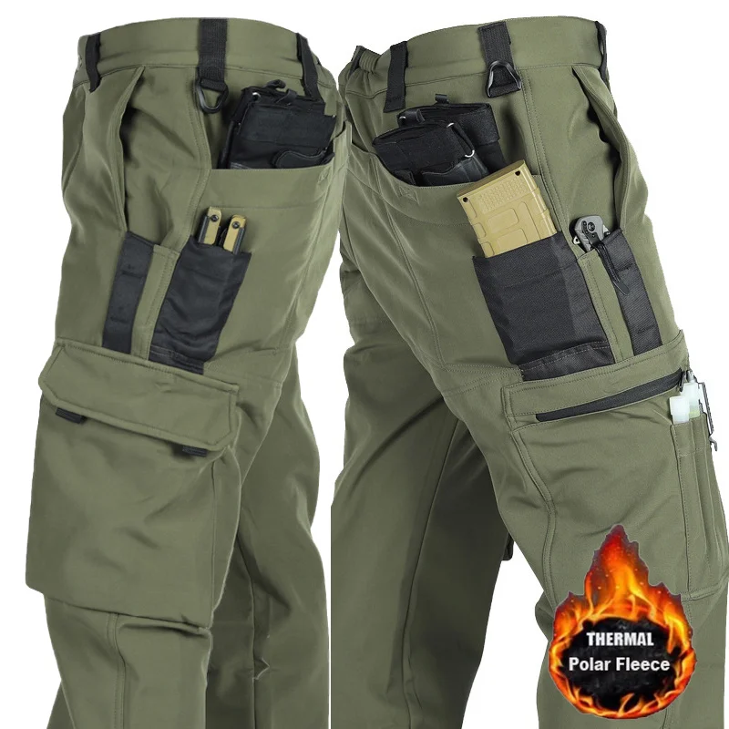 Pantalón táctico Cargo SoftShell impermeable hombre - imagen 5
