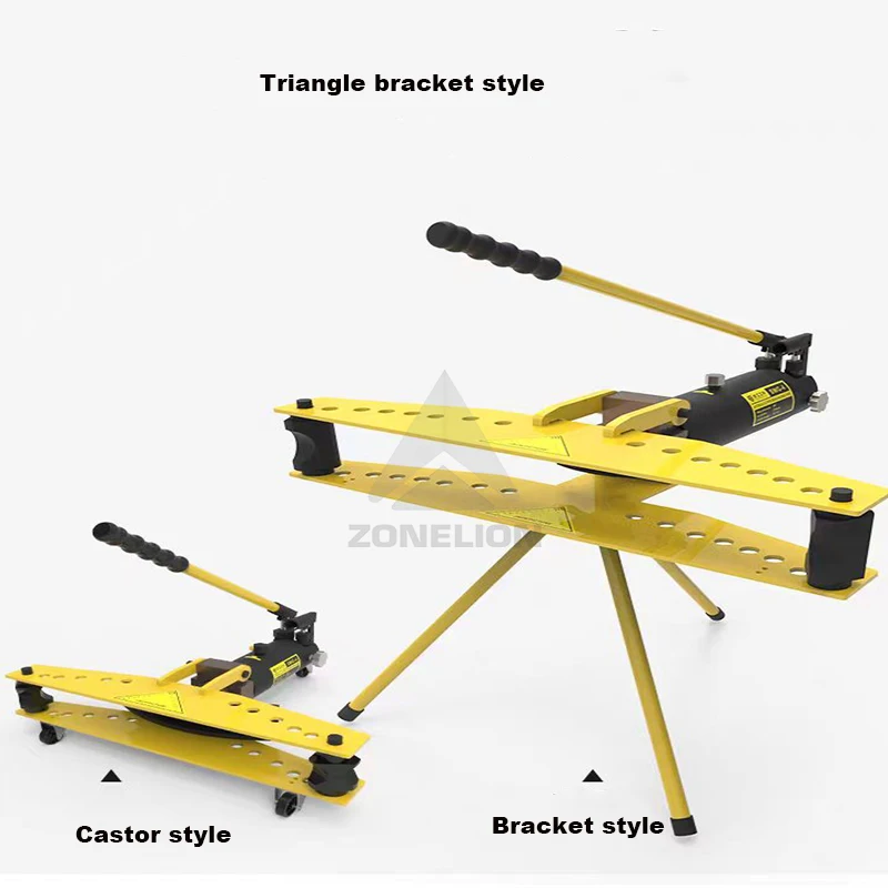 آلة ثني الأنابيب الهيدروليكية اليدوية المحمولة الجديدة، آلة ثني الأنابيب الصغيرة المصنوعة من الفولاذ المقاوم للصدأ مع محرك موثوق للسيارات