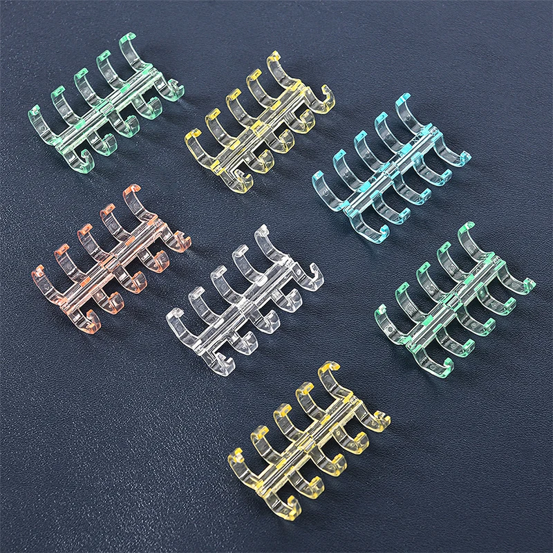 10 pz 5 fori raccoglitore a fogli mobili anello Notebook molla spirale raccoglitore ad anelli striscia fibbia Clip rilegatura Clip materiale scolastico cancelleria