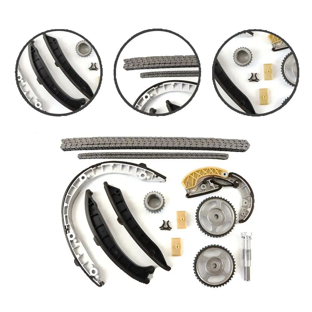 タイミングチェーンテンショナーガイドキット ポルシェ パナメーラ 970 2011-2016 OE 94610725800 エンジン部品