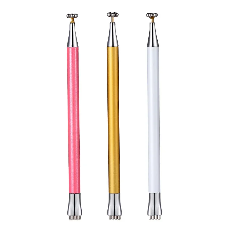 مسمار قلم مغناطيسي ل عين القط الغراء هلام البولندية قلم مغناطيسي 3 ألوان المزدوج نهاية قوي ماجيك ثلاثية الأبعاد لتقوم بها بنفسك تأثير فانتوم مسمار أدوات الرسم #6