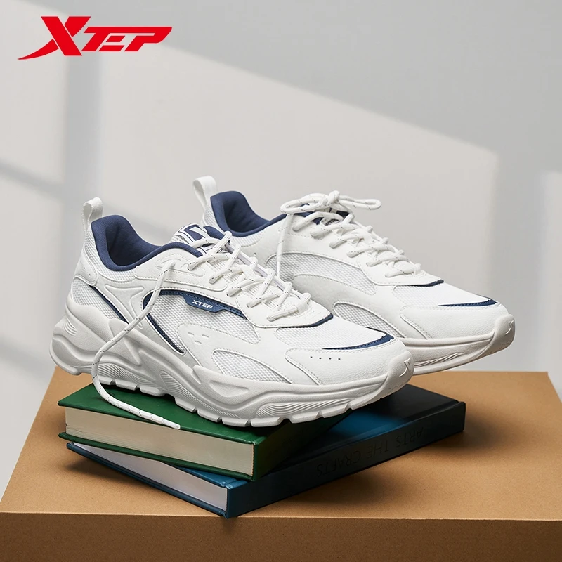 Xtep Nomadism TD Shoes For Men 2024 Autumn Street Style  Casual Shoes Durability Increase Comfortable Sneakers 876319320041