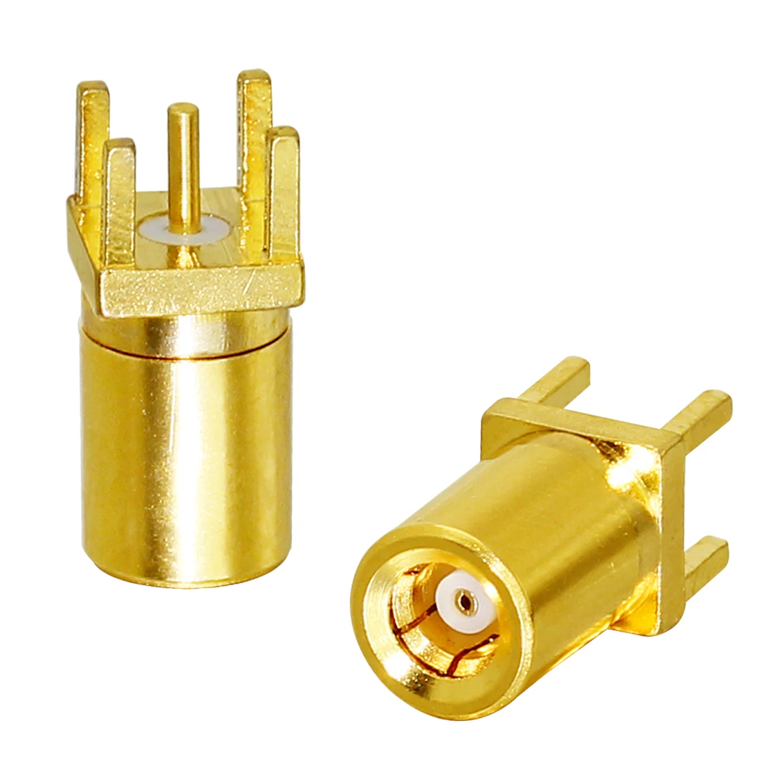 1pc  SMB Female Jack RF Coax Connector PCB  Straight/ Right Angle Type 50Ohm Goldplated  NEW Wholesale