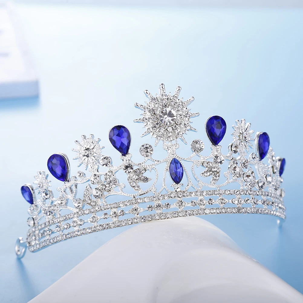 

Baroque Crown Retro Princess Headdress Gold Rhinestone Wedding Hair Accessories for Women Prom Party Event Anniversary
