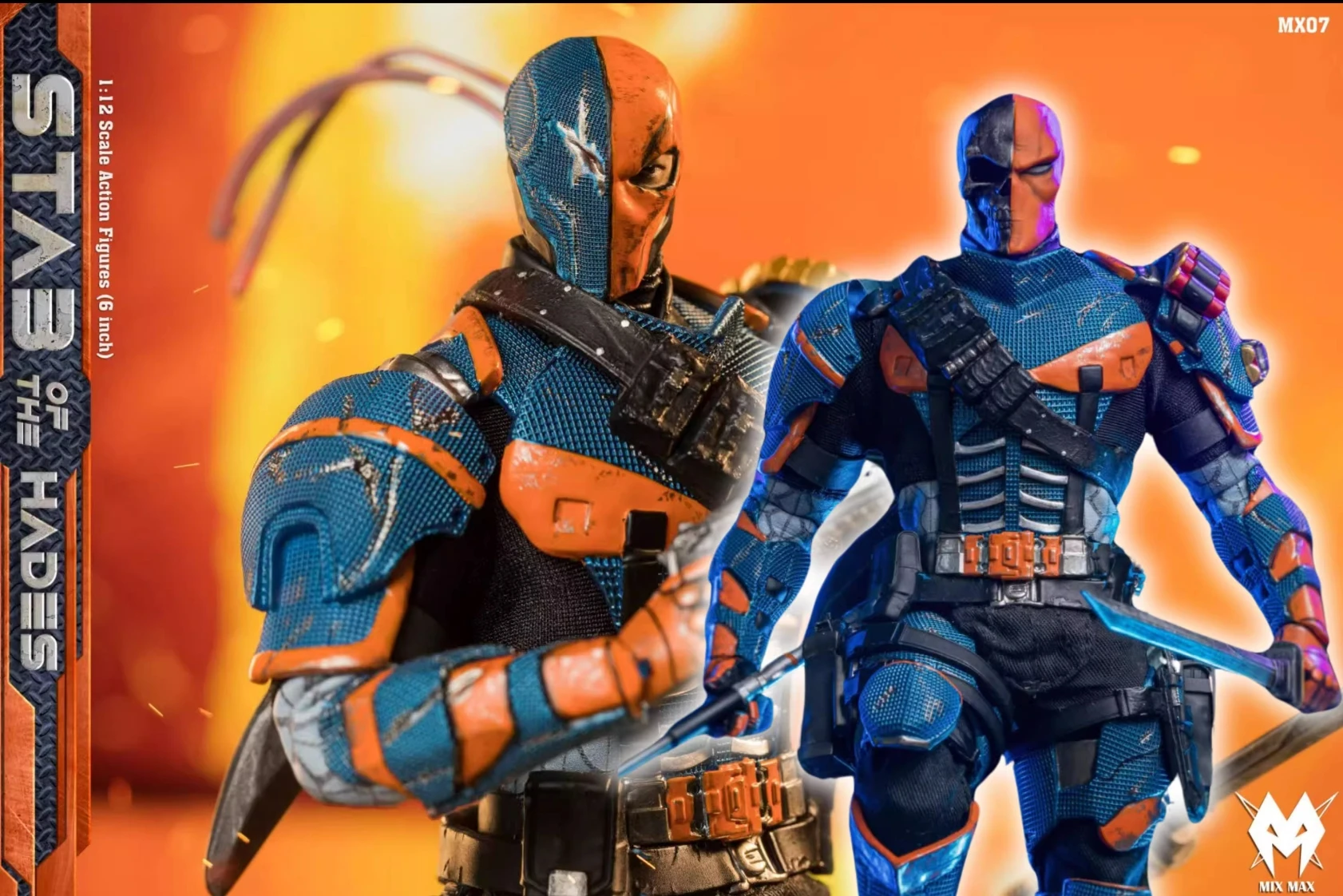 متوفر في المخزون ألعاب مجسمة متحركة Mixmax Deathstroke بمقياس 1/12 شخصيات الحركة (6 بوصة) شخصية أنيمي Slade Joseph Wilson Terminator