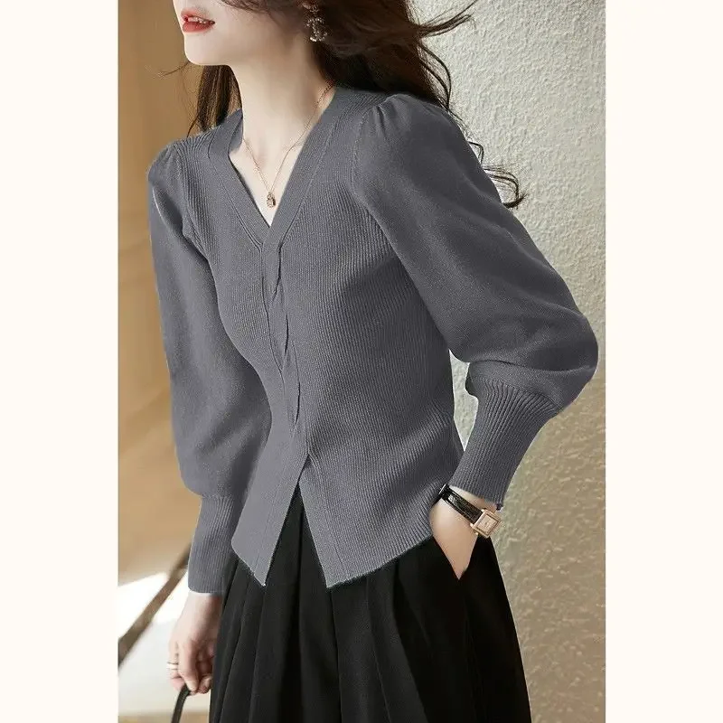 Luxury Spring Autumn Knit Sweater Women Slim Pullover Long Sleeve Tops Design Jackets Short Coats Jumper Mujer Soft Sweaters