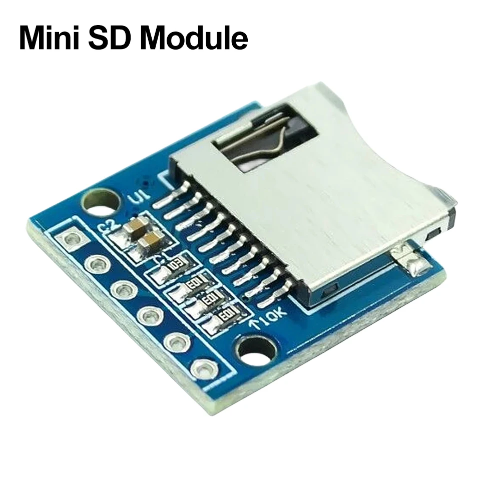 Micro SD Module SPI Storage Expansion Board 5V 3.3V Memory Shield Module 6 Pins Mini TF Card Module for Arduino DIY Kit