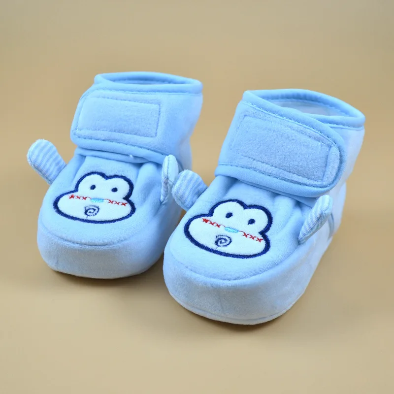 Baby Shoes For NewBorn Baby Boys Girls Stripe Toddler First Walkers Booties Cotton Comfort Soft Anti-slip Infant Warm Boots