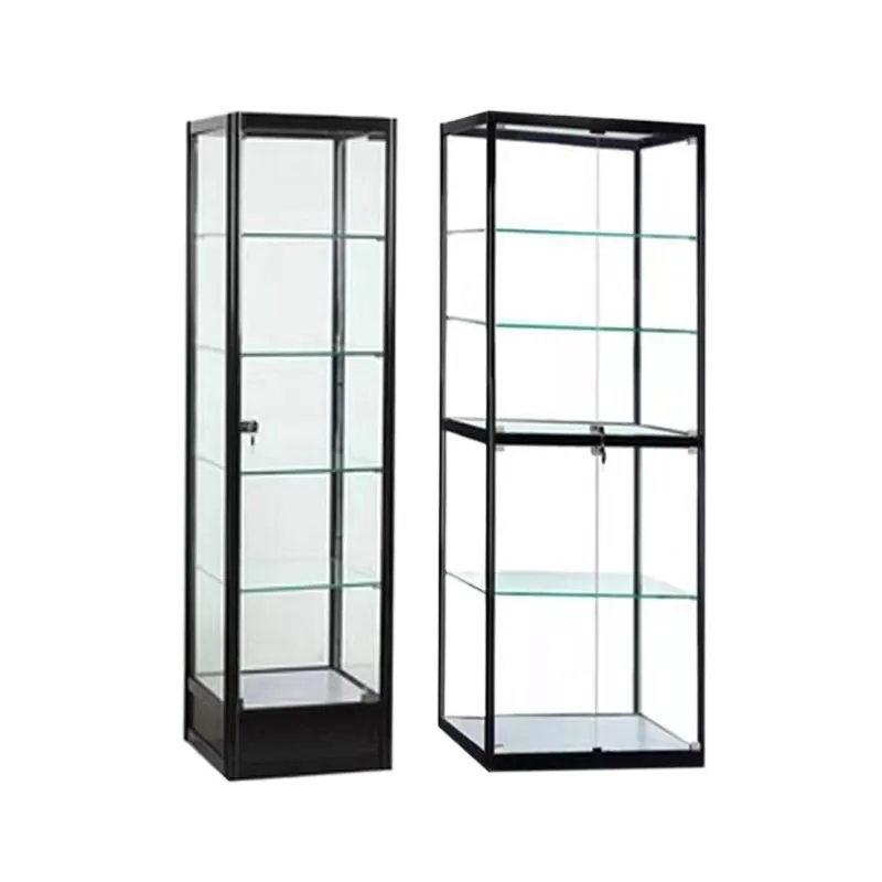 Figure cabinet Glass display cabinet Household transparent Toy gift display  Model transparent display