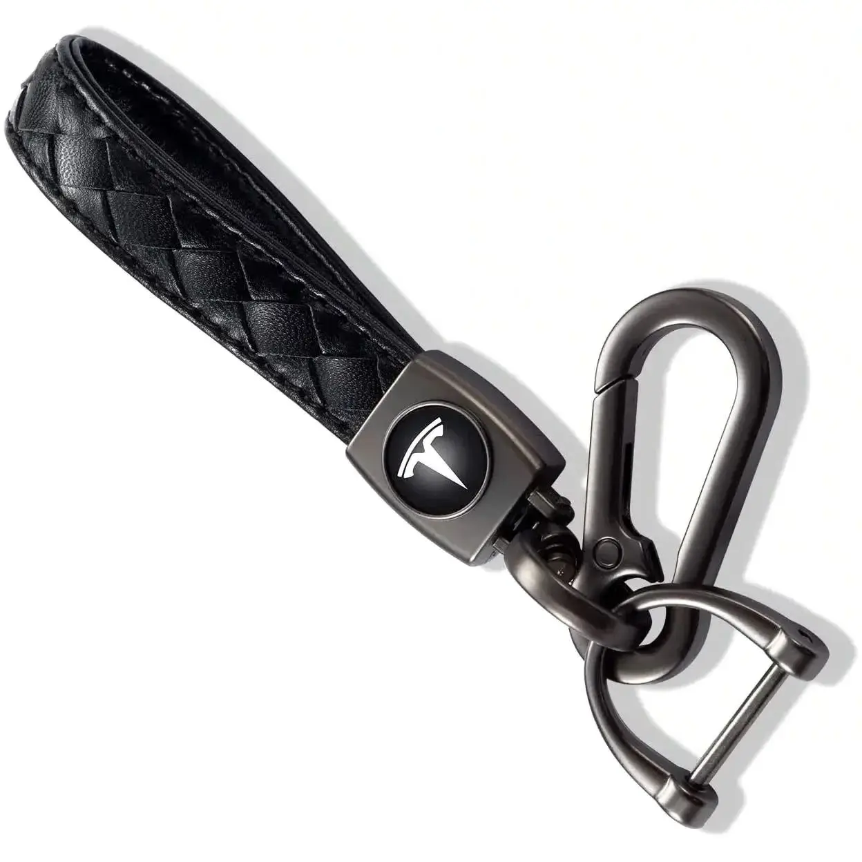 

Кожаный брелок-держатель для ключей Tesla (модели S, X, Y, 3, Roadster, Cybertruck)