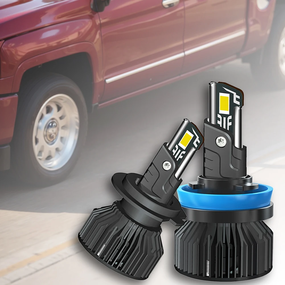 

2Pcs LED Headlight Bulbs 200W 20000LM H11 Auto LED Lamp Fog Bulb IP68 Waterproof Car LED Headlight 6000K Fog Lamps
