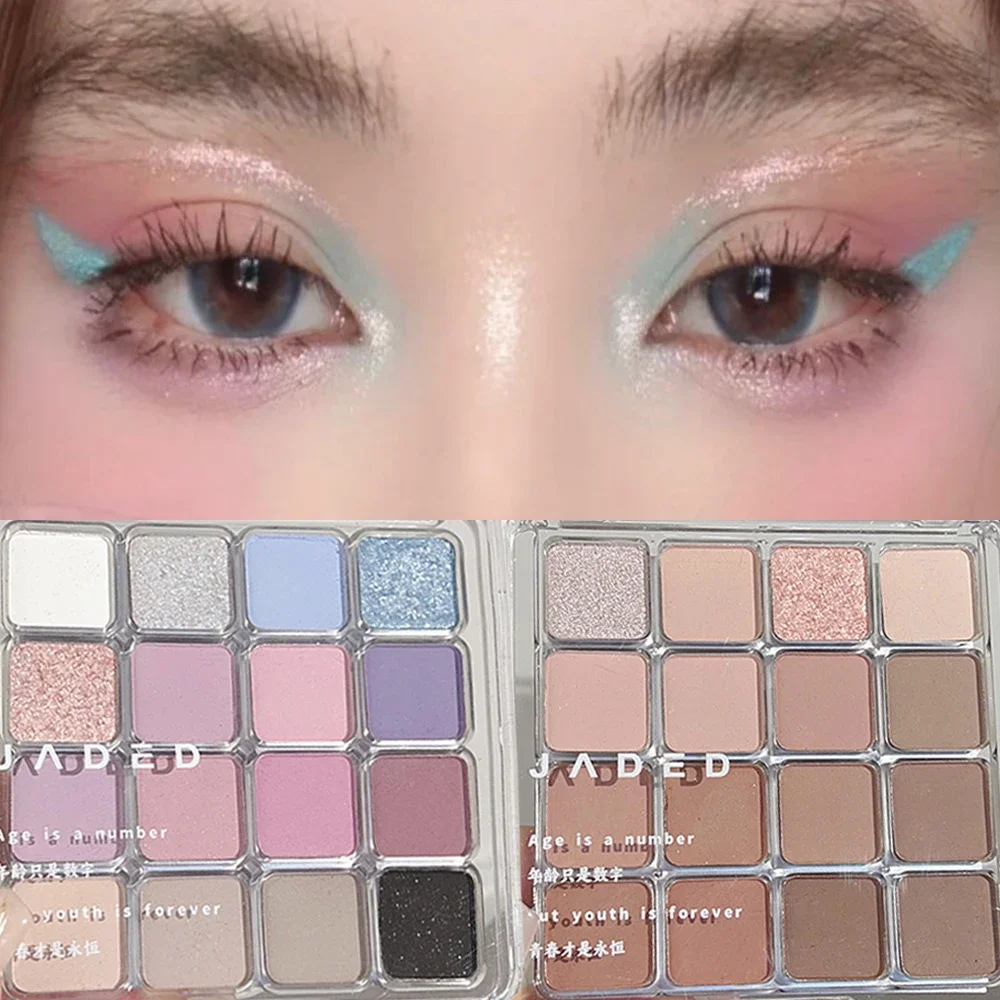 16-kolorowa paleta cieni do powiek Nude Matte Color Tea Eye Shadow Contour Charming Daily Makeup Waterproof Lasting Eye Korean Comestic