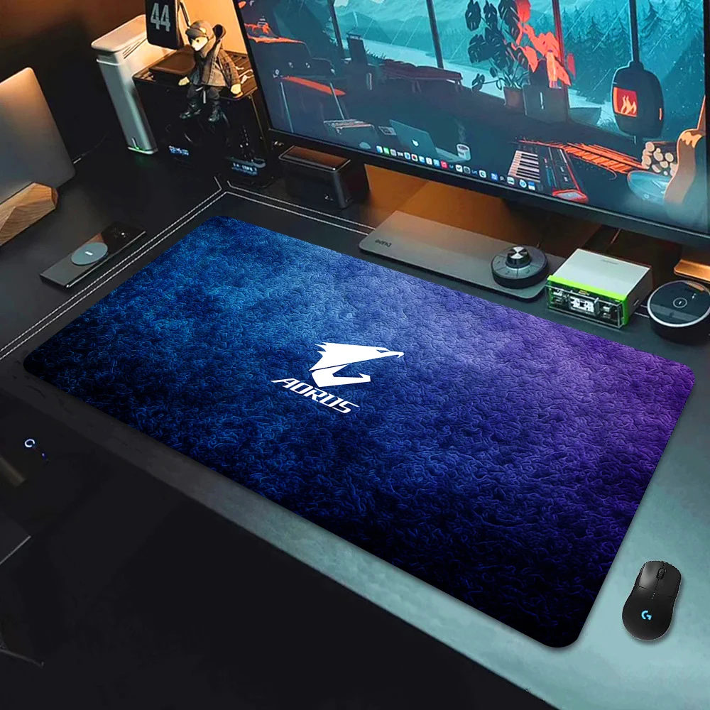 Gaming Mouse Pad Aorus Deskmat Desk Protector Keyboard Mat Pc Cartoon Accessories Mousepad Gamer Mats XL Anime Mause Pads Carpet