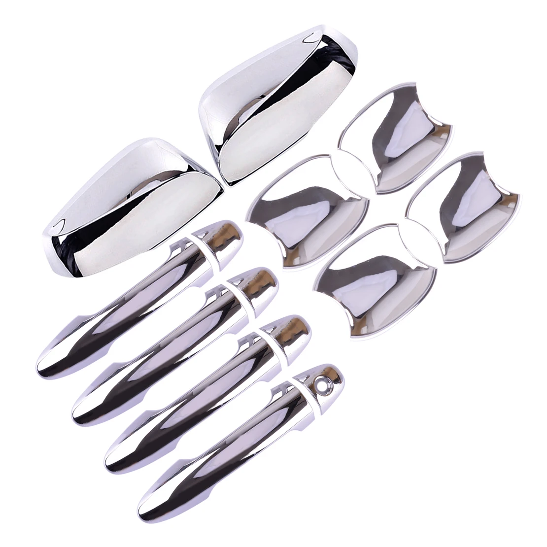 

Car Exterior Left Right Door Handle with Bowl & Side Rearview Mirror Cap Cover Trim Kit Fit for Toyota Tacoma 2016 2017-2022