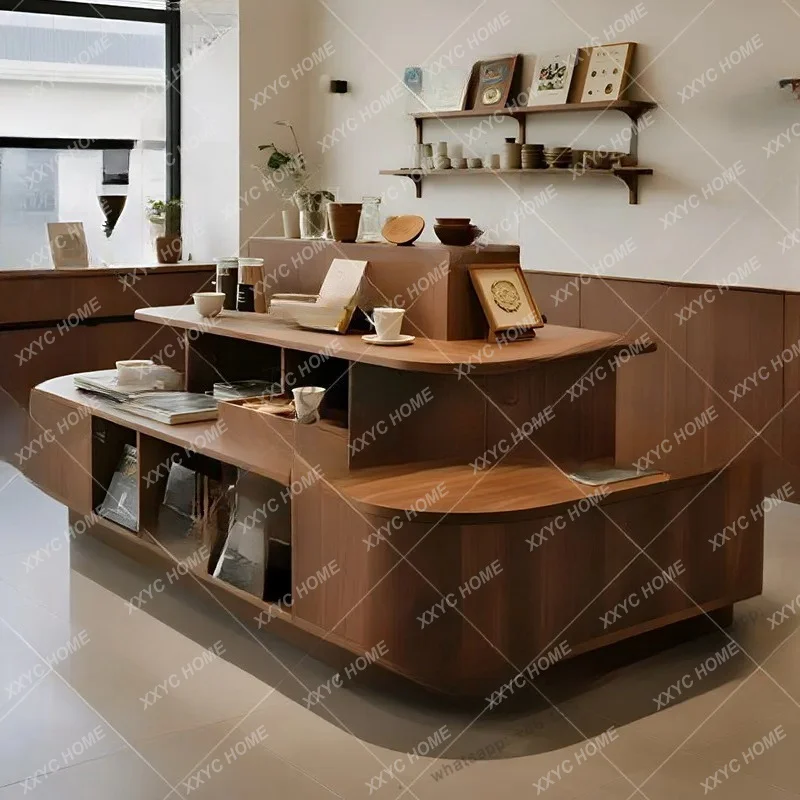 Solid wood Zhongdao cabinet merchandise store display stand ornament display gift jewelry cabinet can be customized