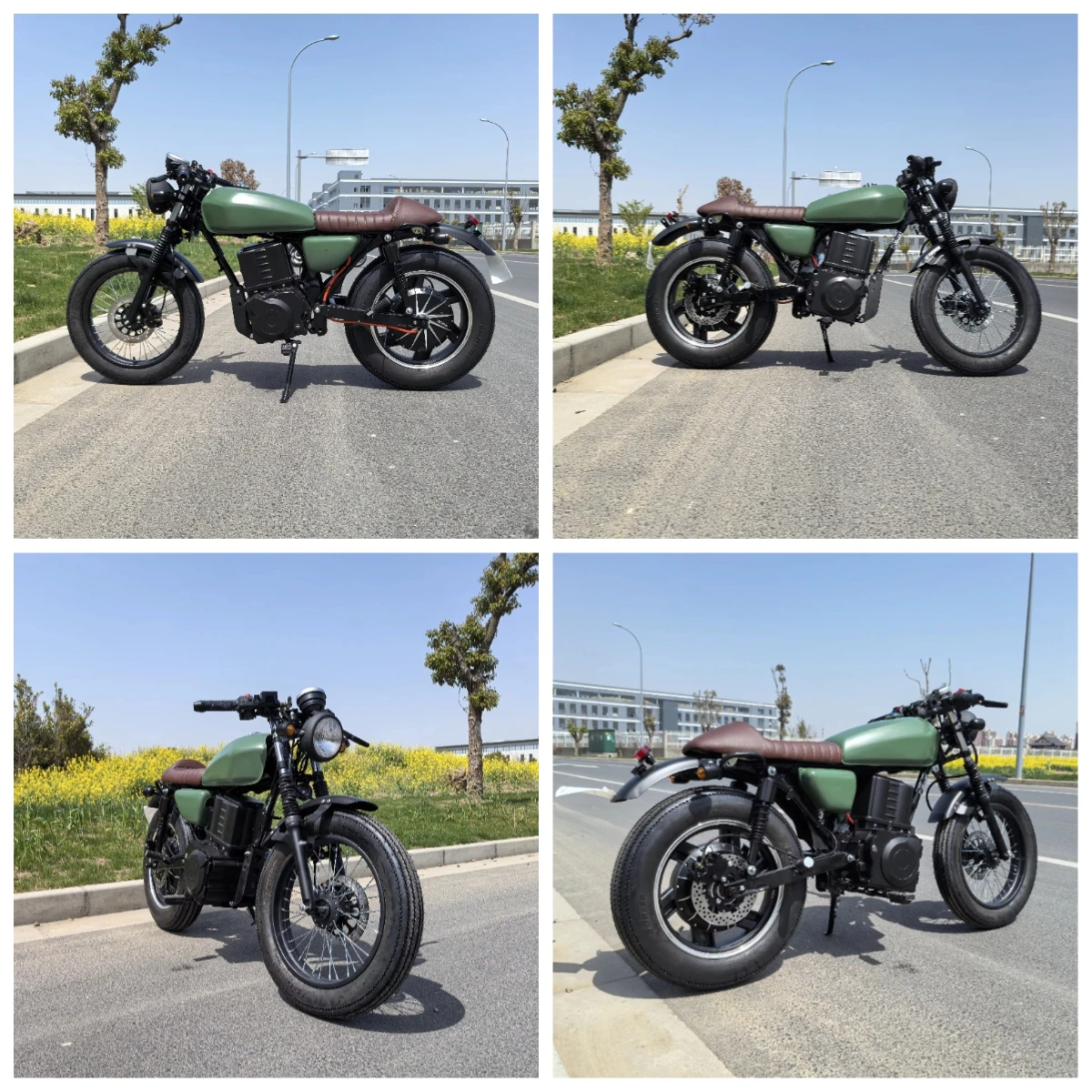 

Krono Wild Cheap Retro 2000W Electric Motorcycle 72V 40ah Lithium Battery Maximum Speed 70km/h Streetbikes Type 100km Mileage