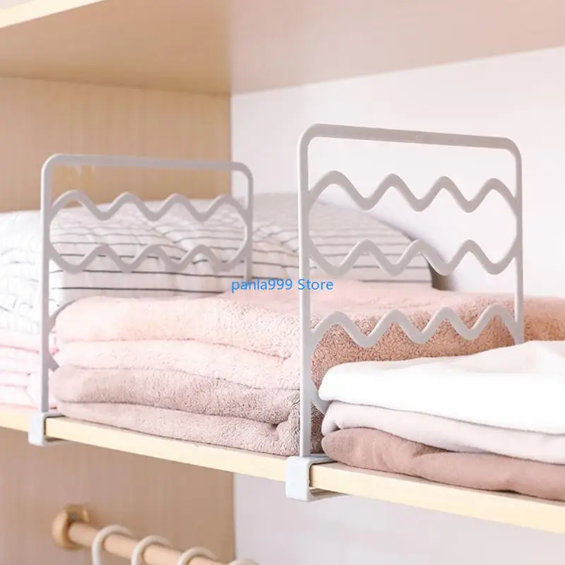 

P0RF Регулируемая перегородка для гардероба, кухонные шкафы, разделитель для одежды, органайзер