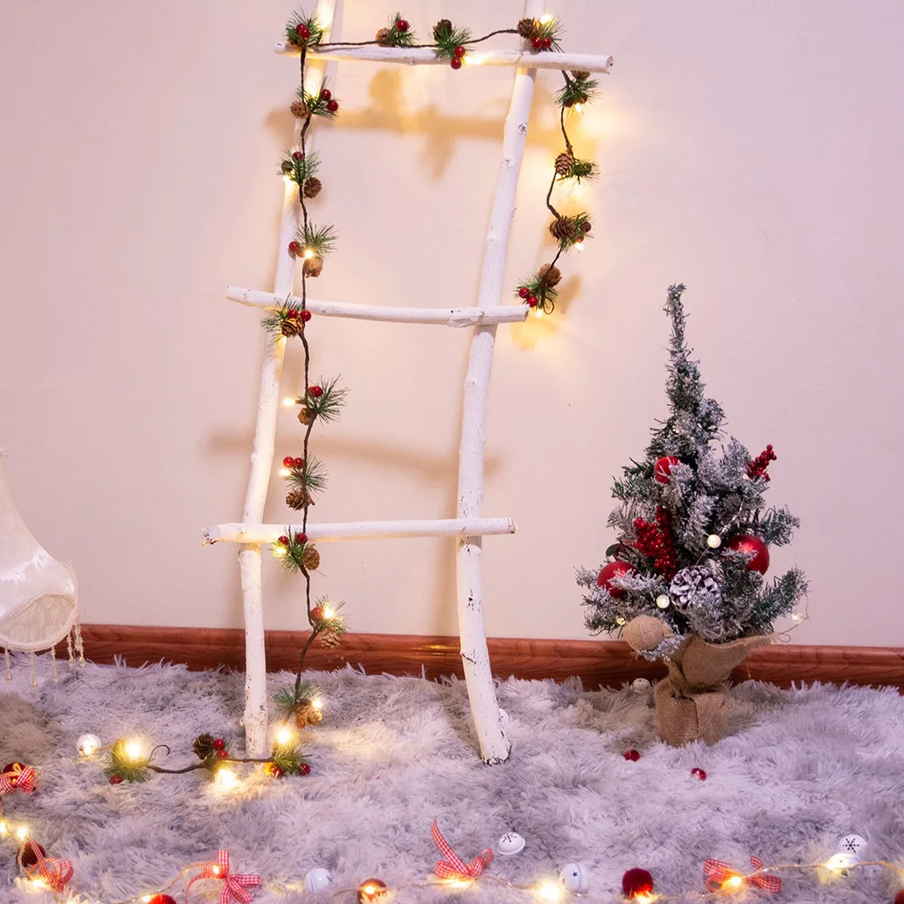 2M 20leds Tannenzapfen Fee Lichterketten Batteriebetriebene DIY Hochzeit Weihnachtsdekoration Girlande Licht Urlaub Party Lichter