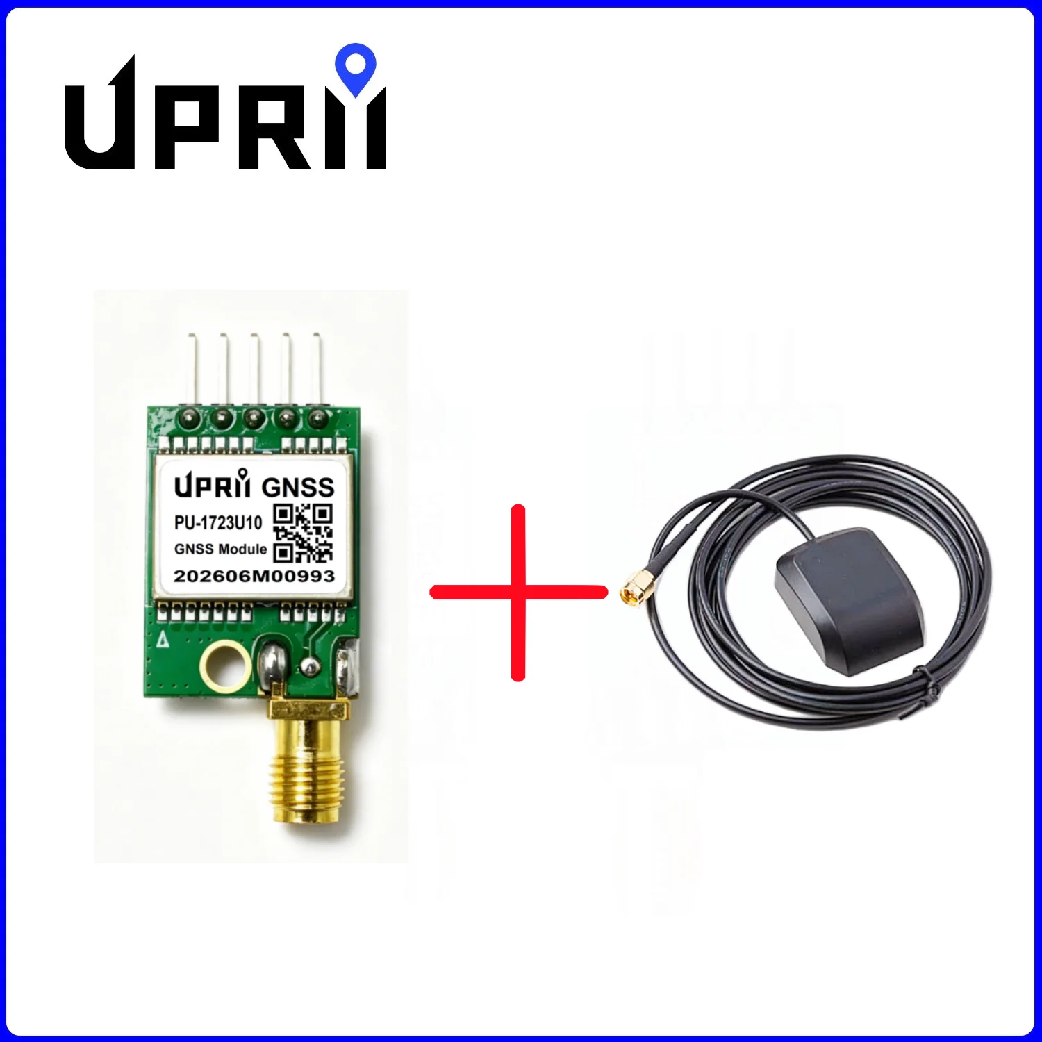 PU-1723 UBX-M10 GNSS Module, SMA Active Antenna Interface, Multi-constellation Receiver GPS/BDS/GAL/GLO/QZSS/SBAS, UBX & NMEA