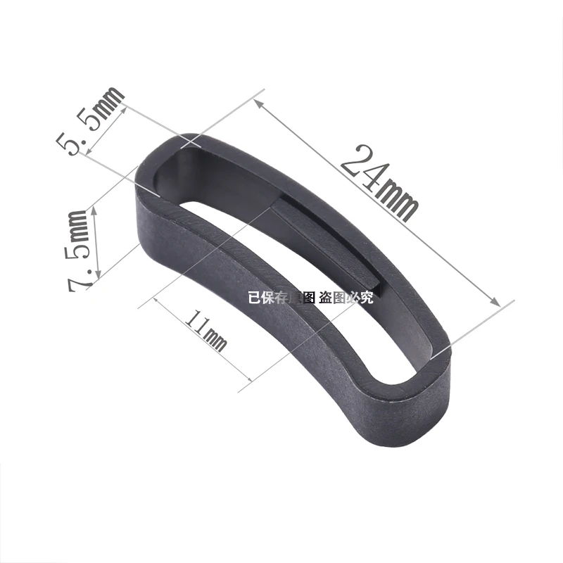 24mm Watch Accessories Suitable for Suunto core Ambit Clasp Keeper Holder Loop Fastener Locker Silicone Bezel Ring