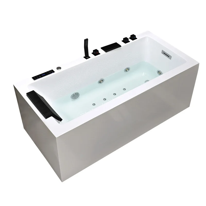 Venta directa de fábrica, acrílico sin costuras, jacuzzi de surf de doble burbuja para el hogar 1,3-1